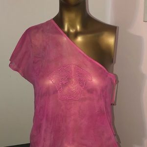 Versace Mesh Pink Top